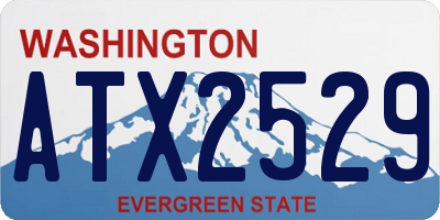 WA license plate ATX2529