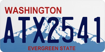 WA license plate ATX2541