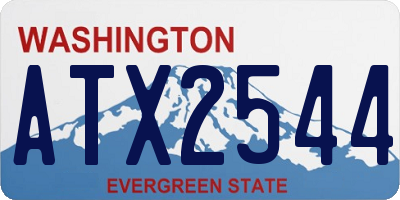 WA license plate ATX2544