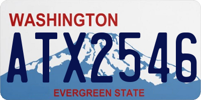 WA license plate ATX2546