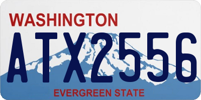 WA license plate ATX2556