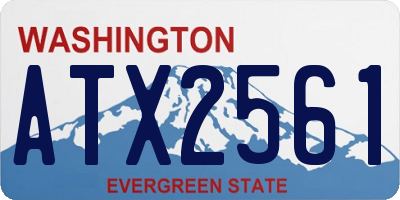 WA license plate ATX2561