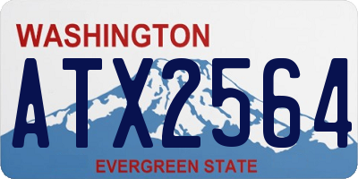 WA license plate ATX2564