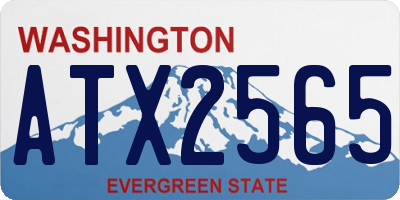 WA license plate ATX2565