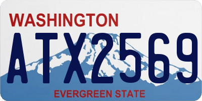 WA license plate ATX2569