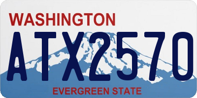 WA license plate ATX2570