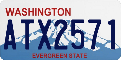 WA license plate ATX2571