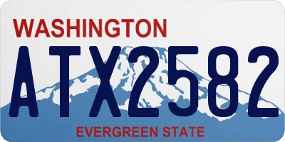 WA license plate ATX2582