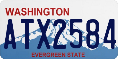 WA license plate ATX2584