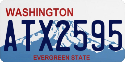 WA license plate ATX2595