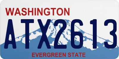 WA license plate ATX2613