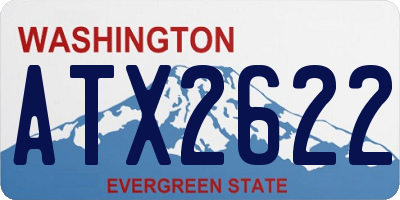WA license plate ATX2622