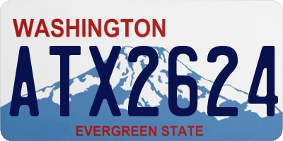 WA license plate ATX2624