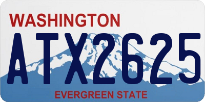 WA license plate ATX2625