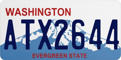 WA license plate ATX2644