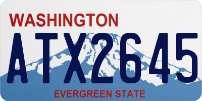 WA license plate ATX2645
