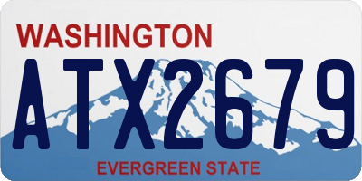 WA license plate ATX2679