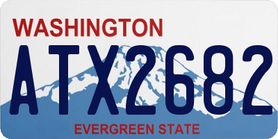 WA license plate ATX2682
