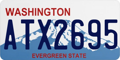 WA license plate ATX2695