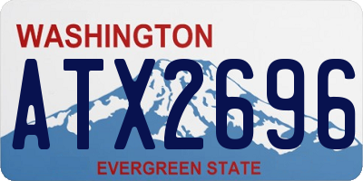 WA license plate ATX2696
