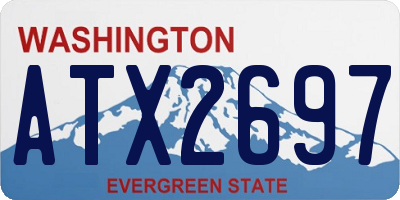 WA license plate ATX2697