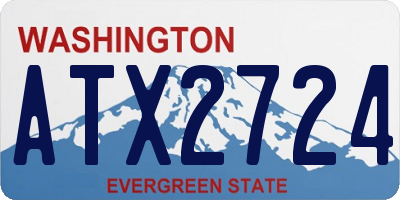 WA license plate ATX2724