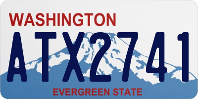 WA license plate ATX2741