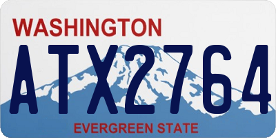 WA license plate ATX2764