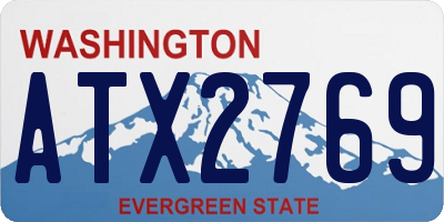 WA license plate ATX2769