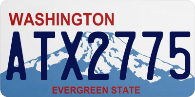 WA license plate ATX2775