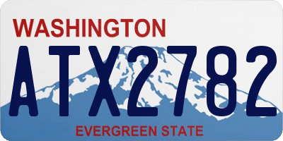 WA license plate ATX2782