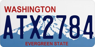 WA license plate ATX2784