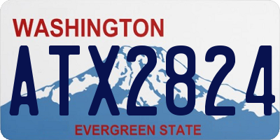 WA license plate ATX2824
