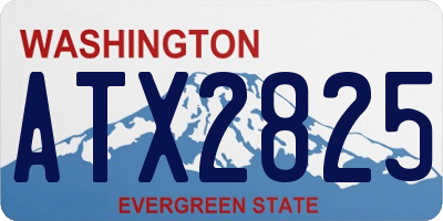 WA license plate ATX2825