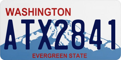 WA license plate ATX2841