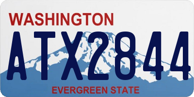 WA license plate ATX2844