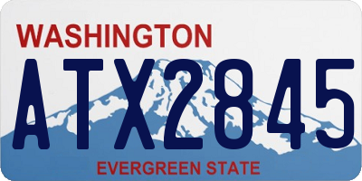 WA license plate ATX2845