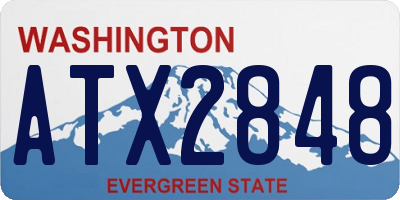 WA license plate ATX2848