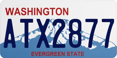 WA license plate ATX2877