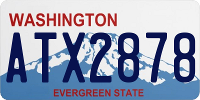 WA license plate ATX2878