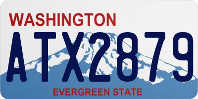 WA license plate ATX2879