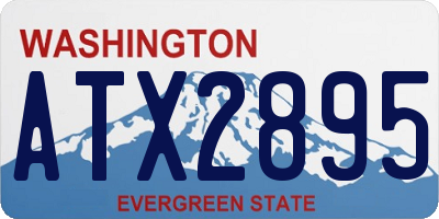 WA license plate ATX2895