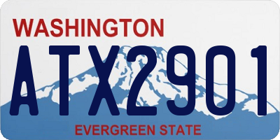 WA license plate ATX2901