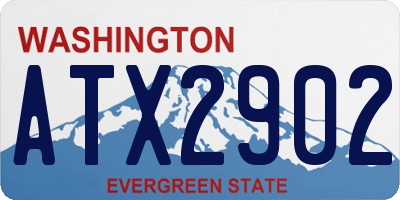 WA license plate ATX2902