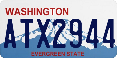 WA license plate ATX2944