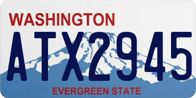 WA license plate ATX2945