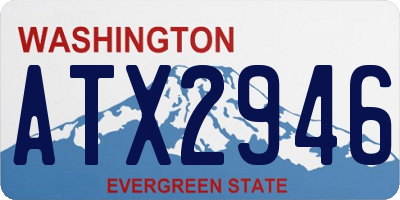 WA license plate ATX2946