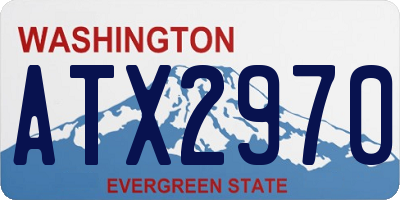 WA license plate ATX2970