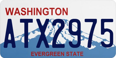 WA license plate ATX2975