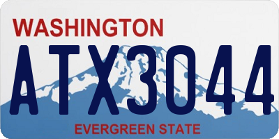 WA license plate ATX3044